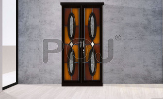 Dean 2 Door Wardrobe With Emboss Pattern On Door